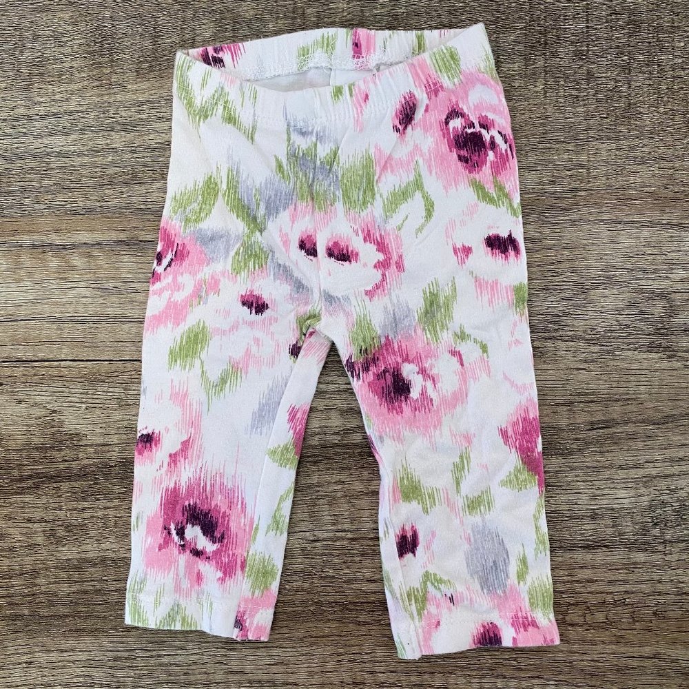 Floral Print Leggings Size 3-6 Months 12-17 lbs